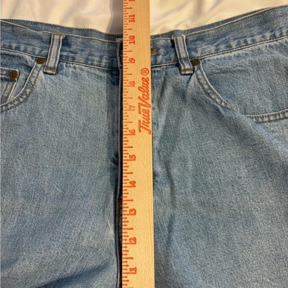 Eddie Bauer Light Wash High Rise Denim Capri Jeans Womens 10 100% Cotton Cropped - Picture 4 of 8